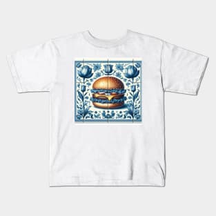 Delft Tile With Fast Food No.3 Kids T-Shirt